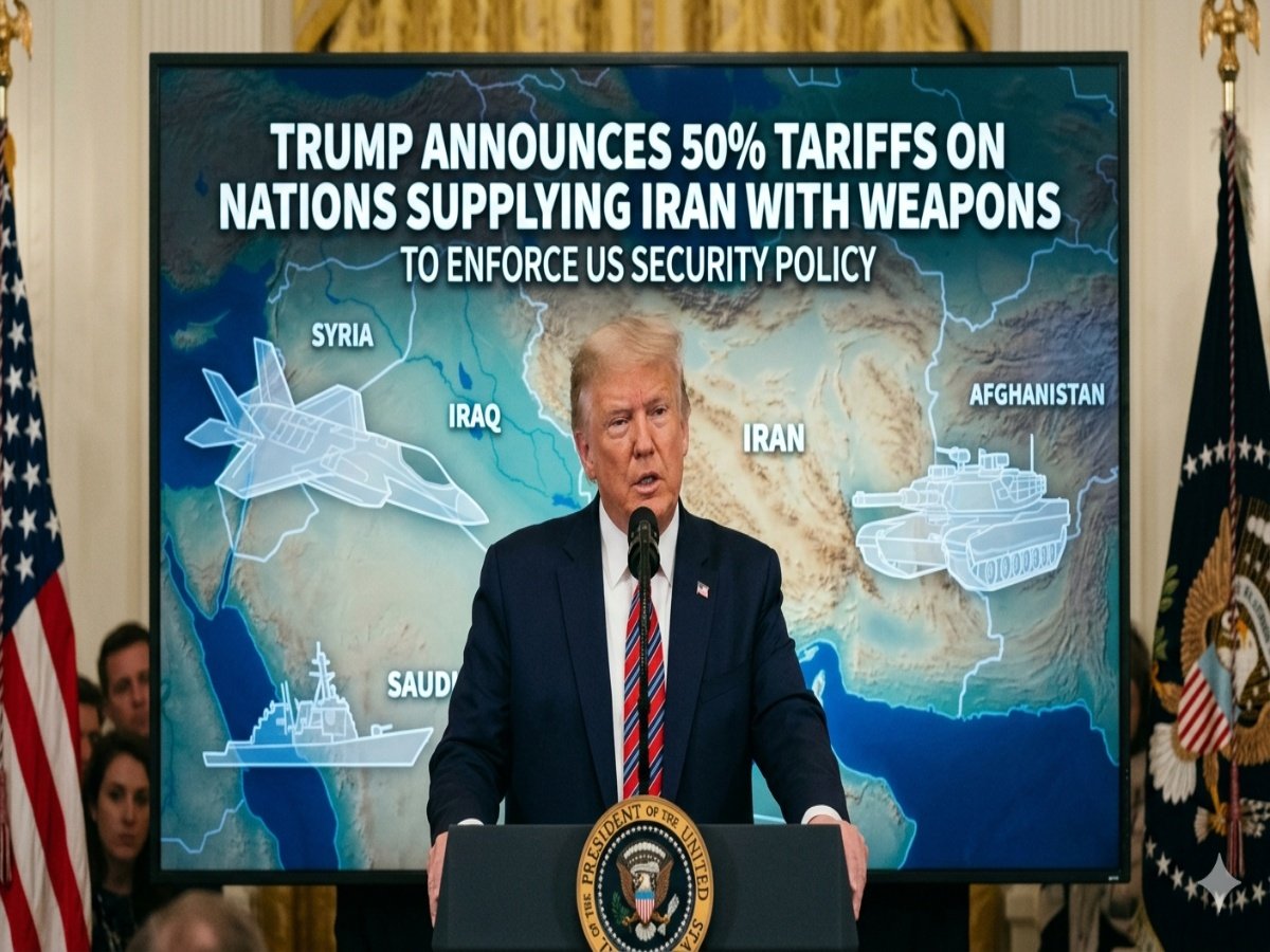 Trump Imposes 50% Tariffs on Nations Arming Iran: US Security at Stake